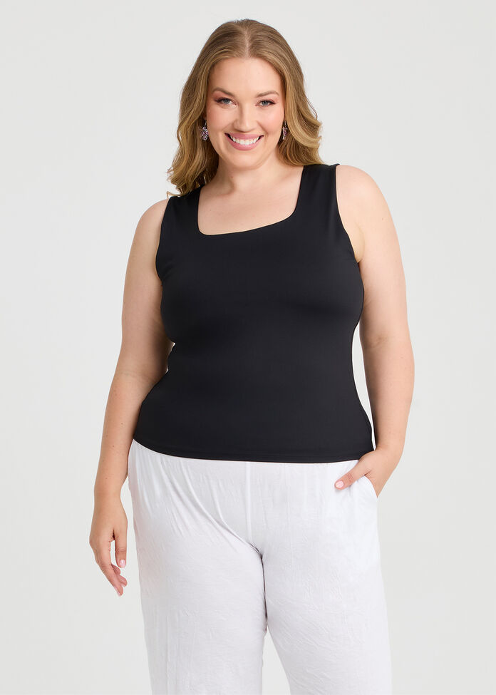 Tank Top With Shelf Bra, , hi-res