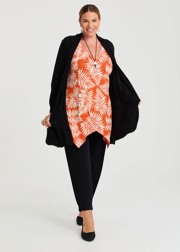 Katey Spliced Tunic, TANGERINE, hi-res