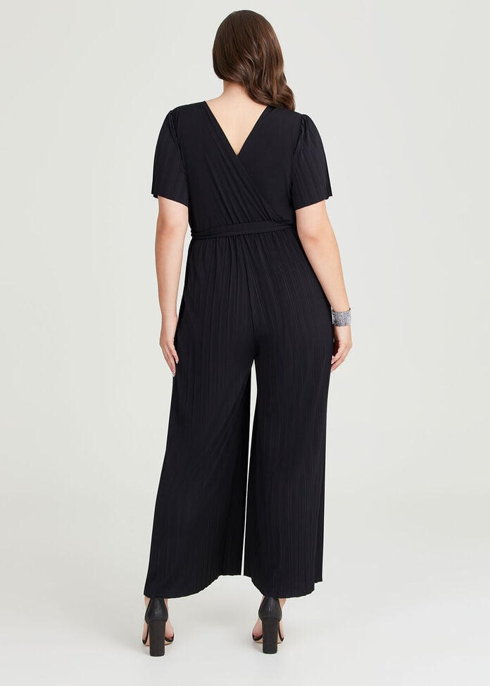 Shop Plus Size Pleated Wide Leg Jumpsuit in Black | Taking Shape AU