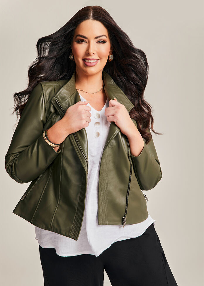 Leather Liza Jacket, , hi-res