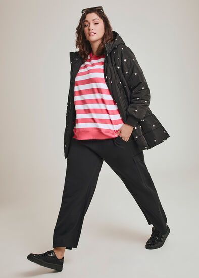 Plus Size Cargo Stripe Outfit