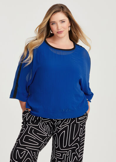 Plus Size Chiffon Enchanted Top