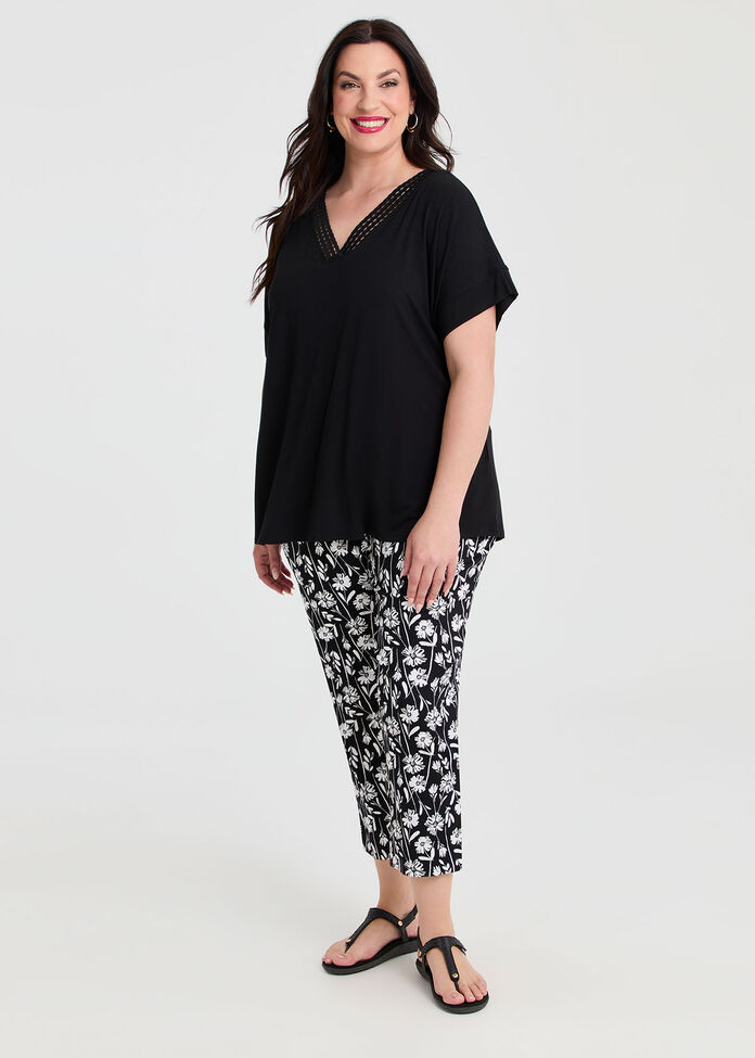 Bamboo Mia Lace Detail Top, , hi-res