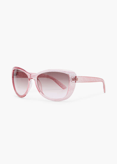 Pink Glitter Sunglasses