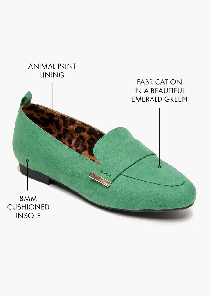 Shop Emerald Green & Animal Loafer | Comfortable Shoes | Taking Shape AU