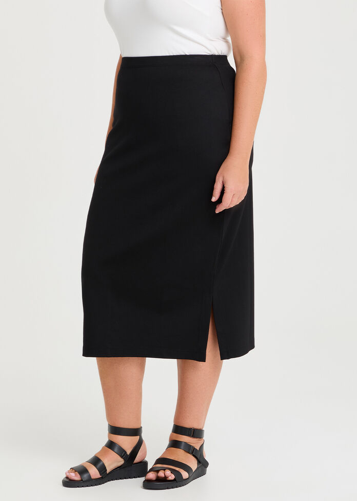 Ponte Everyday Midi Skirt, , hi-res