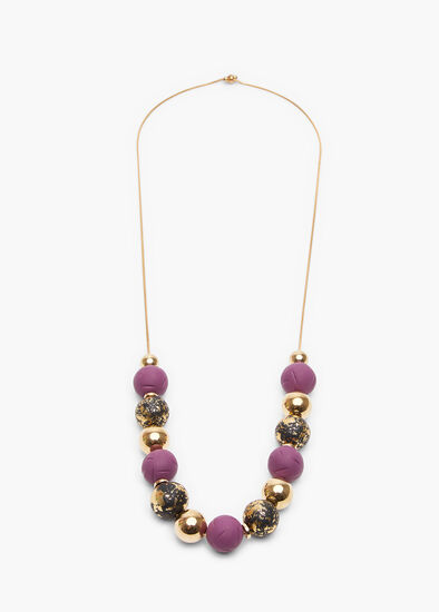 Polymer Clay Ball Necklace