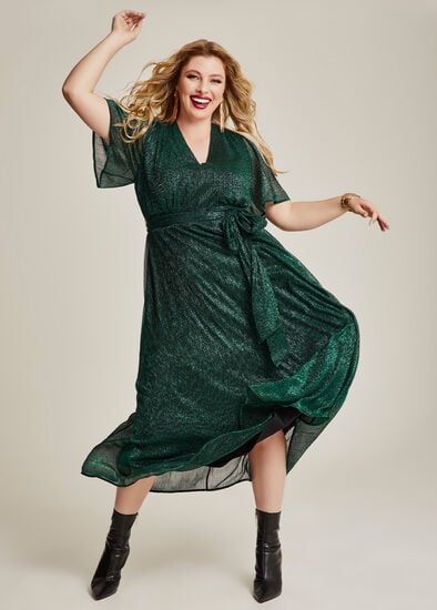 Plus Size Brienne Shimmer Maxi Dress