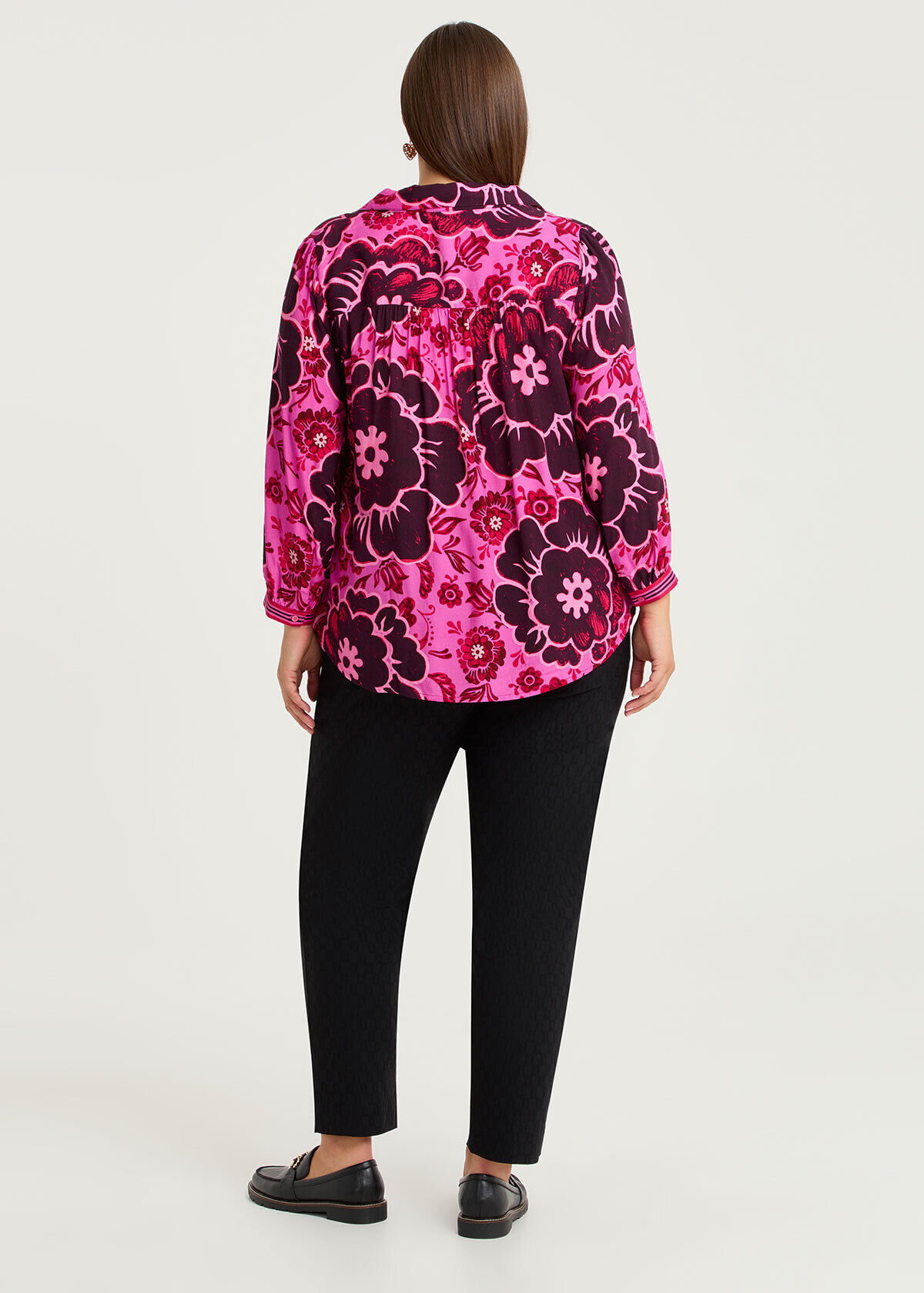 Shop Plus Size Natural Fleur Tunic, Floral | Taking Shape UK