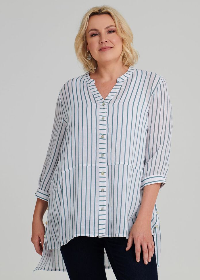 Resort Thin Stripe Shirt, , hi-res