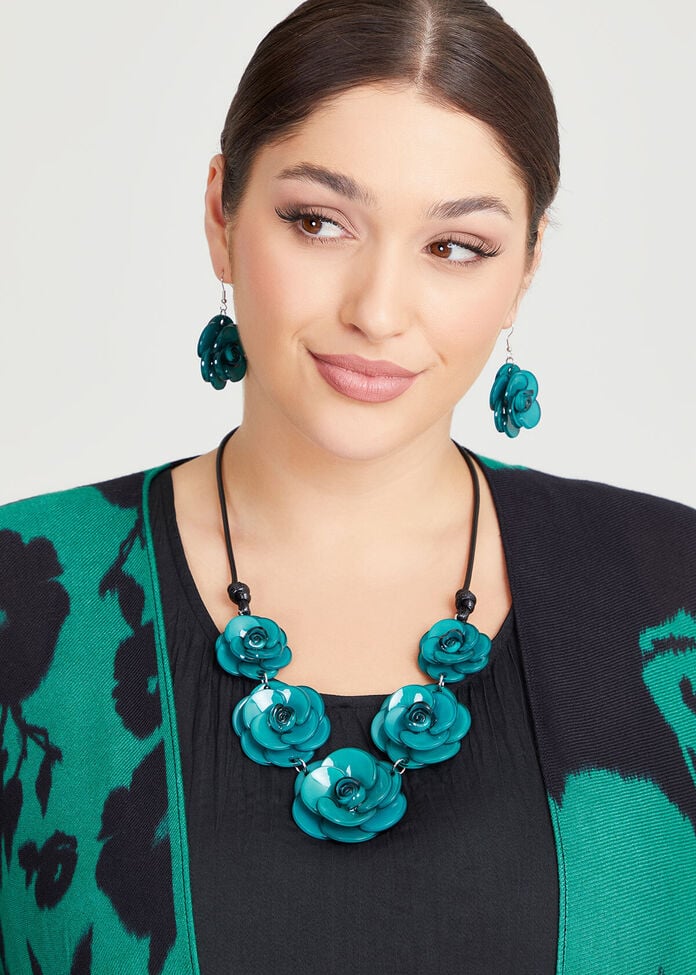 Flower Earrings, , hi-res
