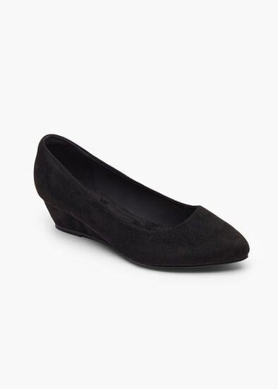 Plus Size Wedge Court Shoe