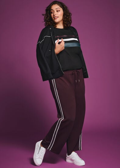 Plus Size Luxe Touch Side Stripe Trackpant