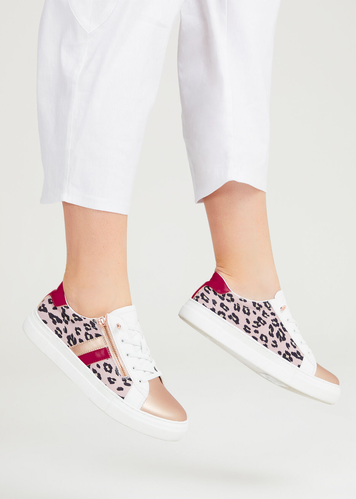 River island discount animal print trainers