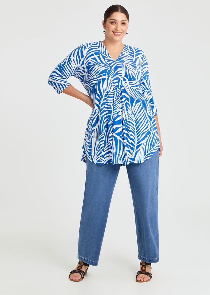 Pleat Detail Tunic, , hi-res