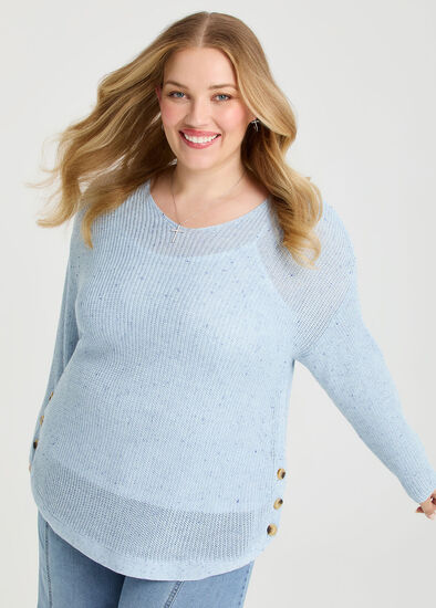 Plus Size Side Button Jumper