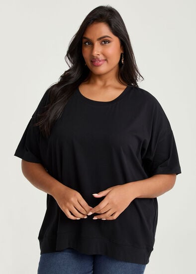 Plus Size Organic Cotton Relaxed T-shirt