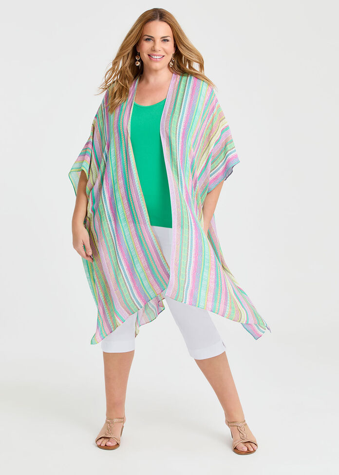 Summer Stripe Cape, MULTI, hi-res