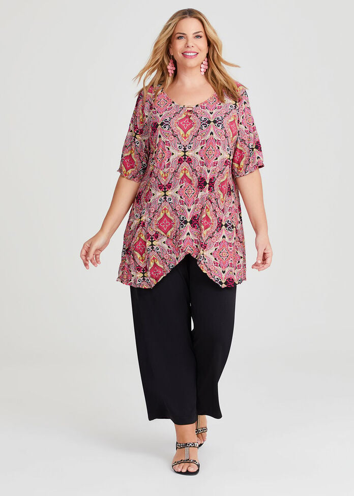 Keyhole Neck Luna Panel Top, , hi-res