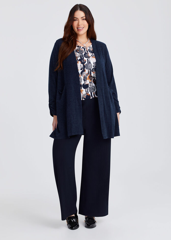 Rib Enthuse Cardigan, , hi-res