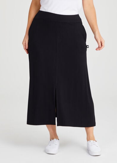 Plus Size Natural Panelled Skirt
