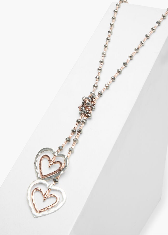 Crystal Hearts Necklace, , hi-res