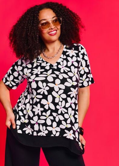 Plus Size Natural Daisy Top