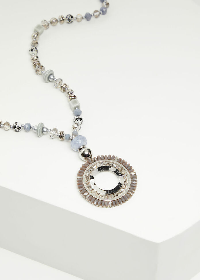Crystal Ring & Bead Necklace, , hi-res