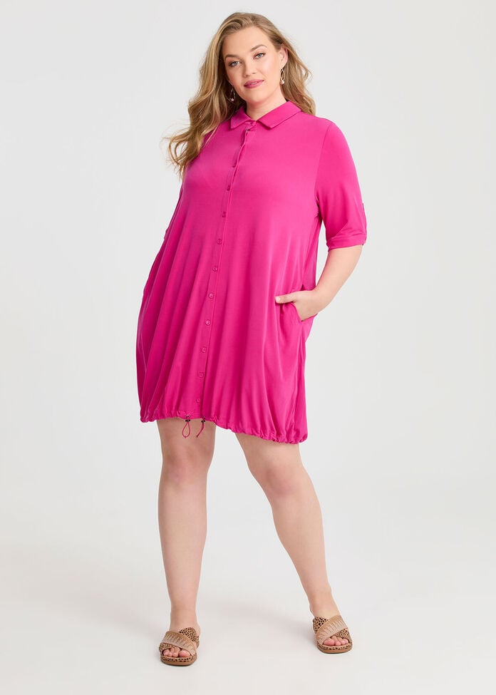Bungee Cord Detail Dress, , hi-res