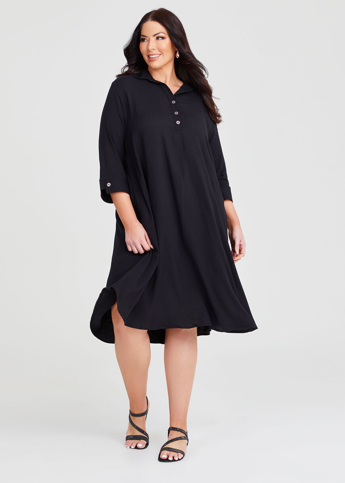 Collared swing dress clearance
