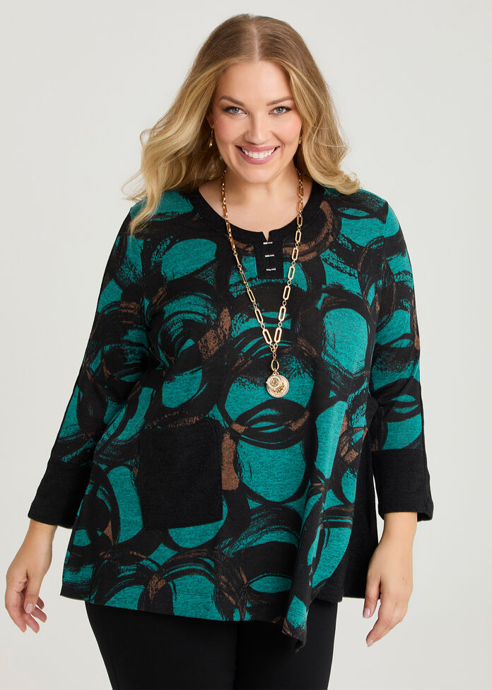Angled Spliced Snug Tunic, , hi-res
