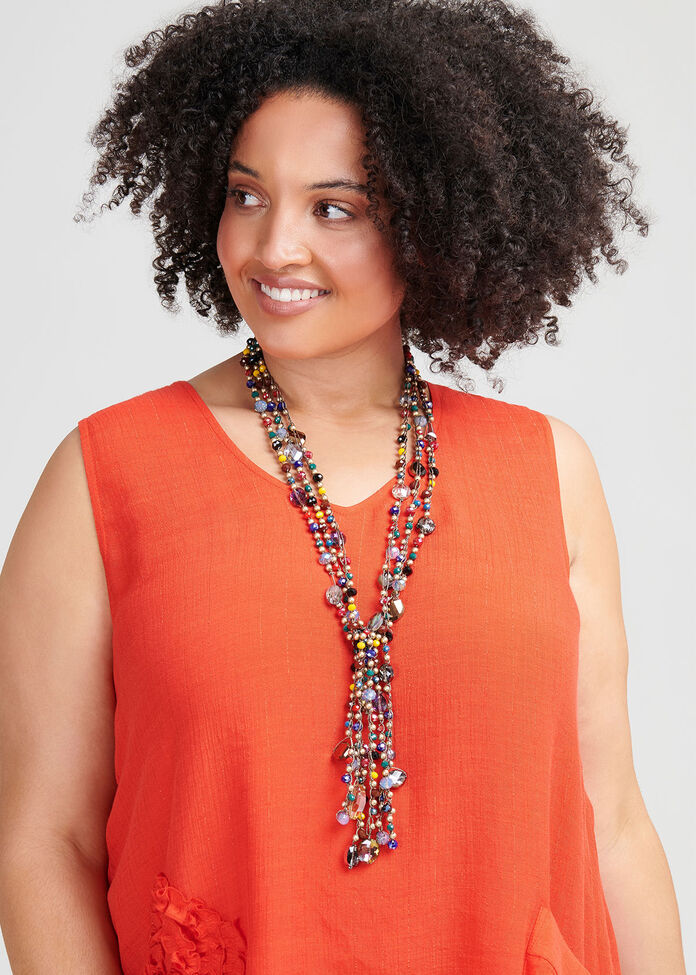 Rainbow Y Necklace, , hi-res