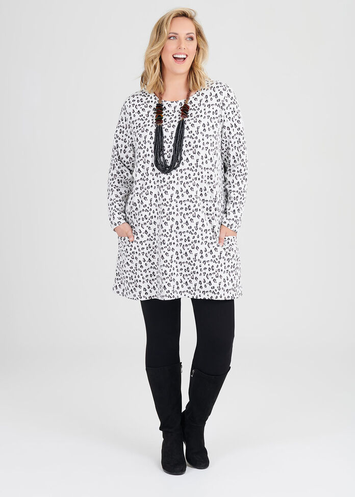 Abstract Jacquard Tunic, , hi-res