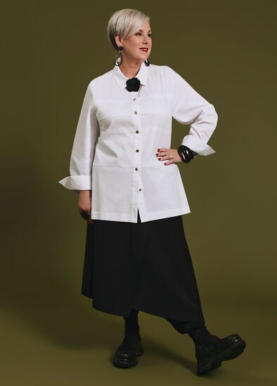 Plus Size Cotton Stretch Leah Shirt
