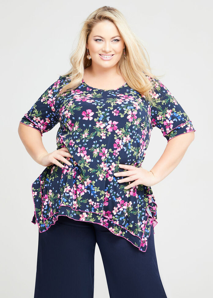 Viola Floral Top, , hi-res