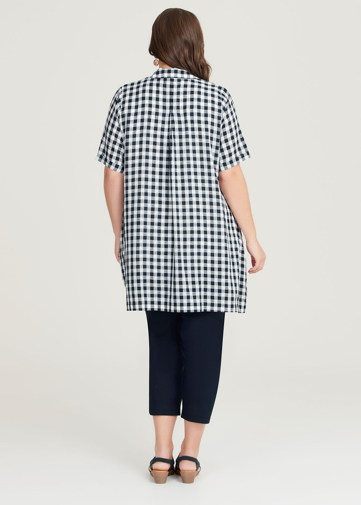 Gingham shirt plus size shop