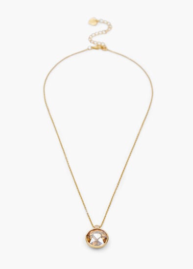 Detailed Jewel Drop Necklace