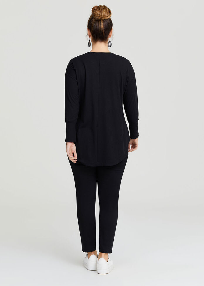 Rib Hi-lo Top, , hi-res