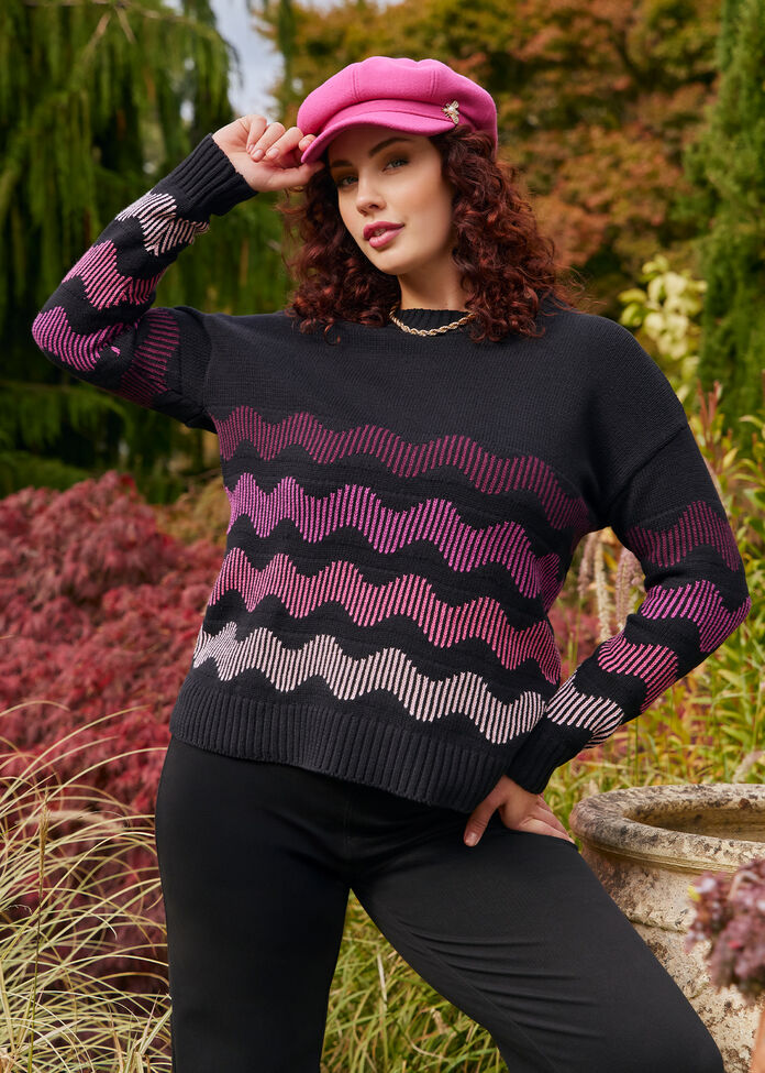 Waves Stripe Jumper, , hi-res