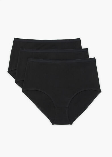 Plus Size 3 Pack Australian Cotton Blend Briefs