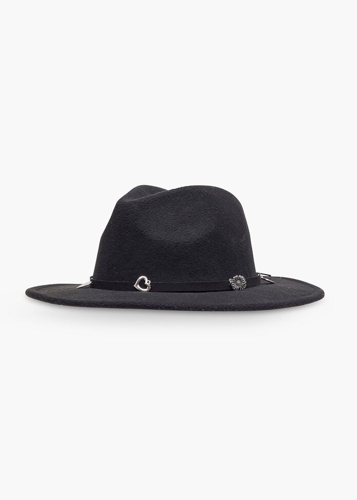 Fedora Hat With Charms, , hi-res