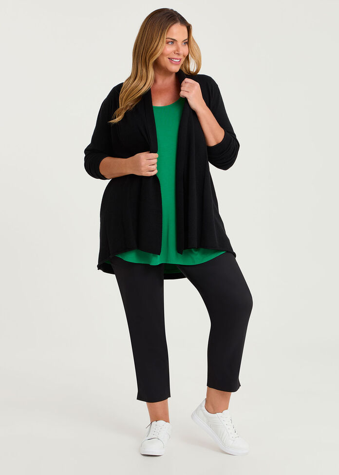 Bamboo Base 3/4 Sleeve Top, , hi-res