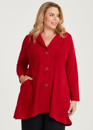 Plus Size Button Enthuse Cardigan