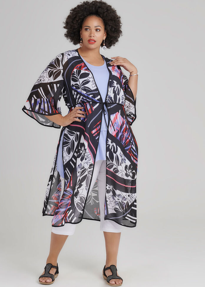 Bon Voyage Kimono, , hi-res