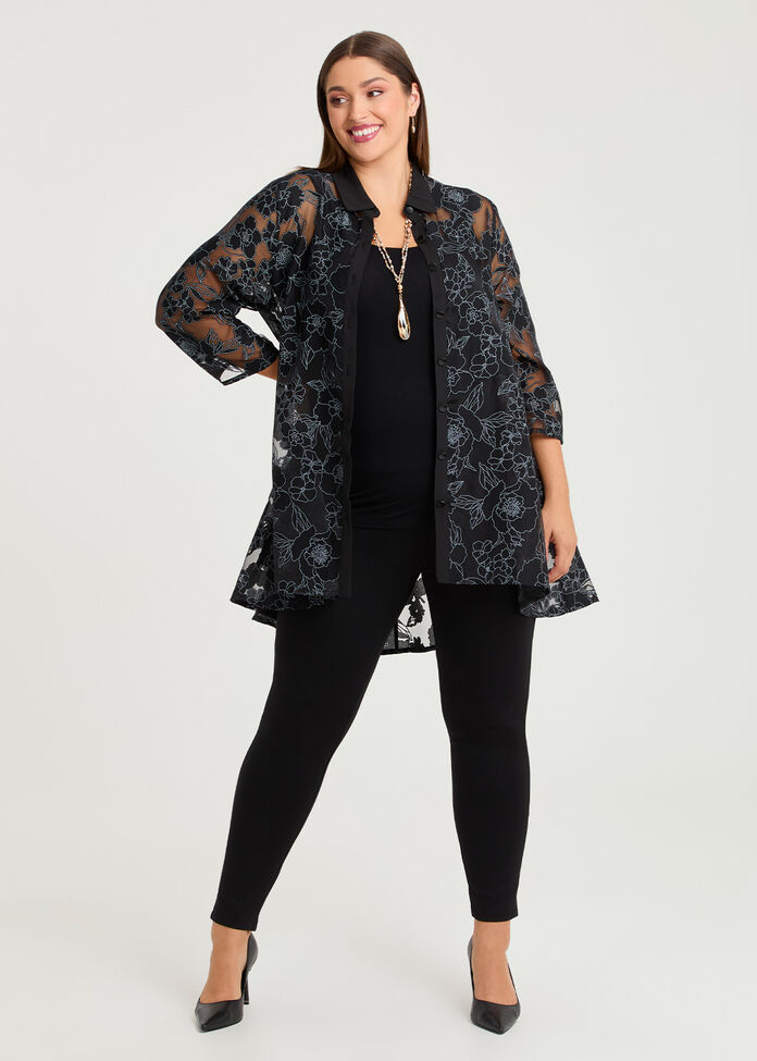 Keira Long Hilo Evening Shirt, , hi-res