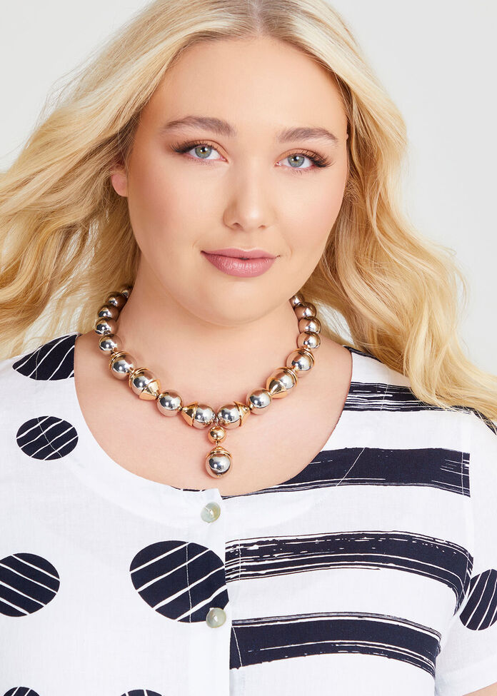 Shiny Short Necklace, , hi-res