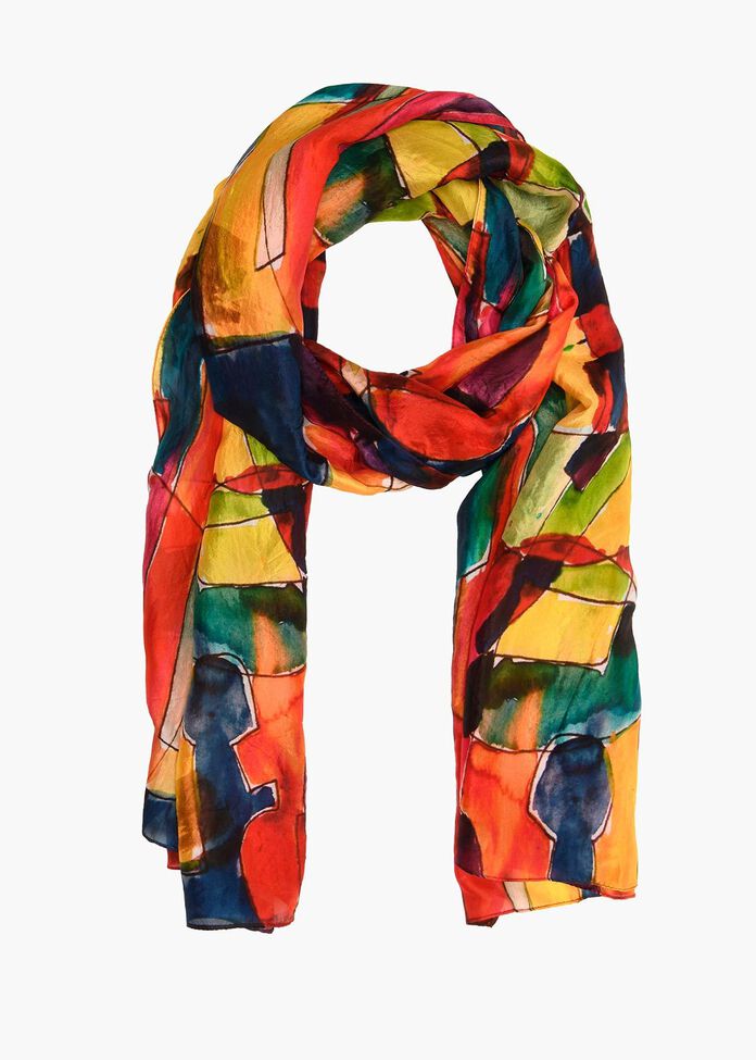Primary Silk Scarf, , hi-res