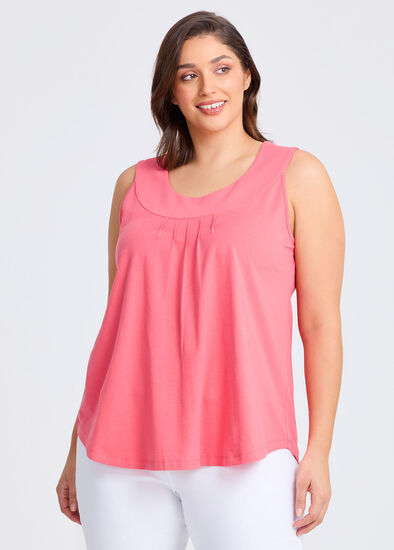Plus Size Good Earth Australian Cotton Element Tank