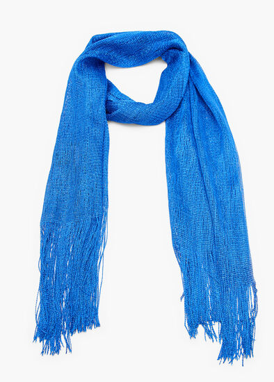 Plus Size Shiny Metallic Scarf