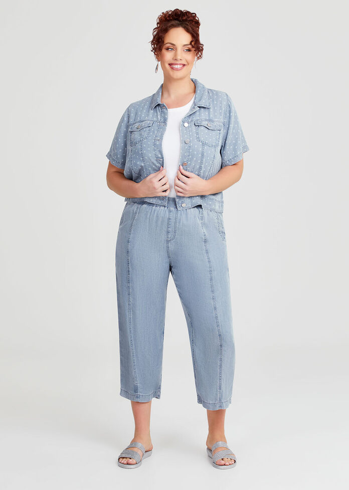 Chambray Spot Jacket, , hi-res